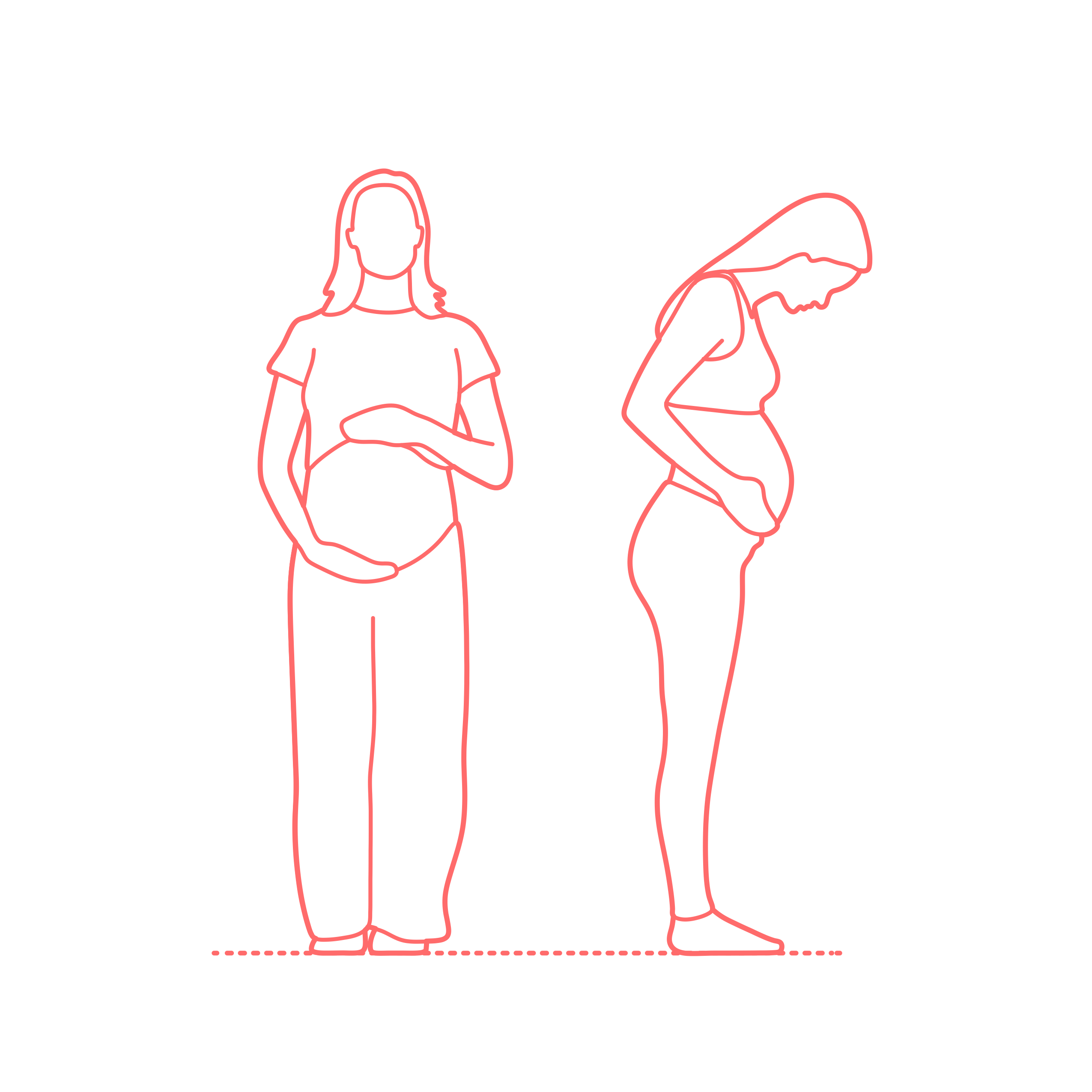 Humans Body Stages Pregnancy Svg Line Art Free Vectors
